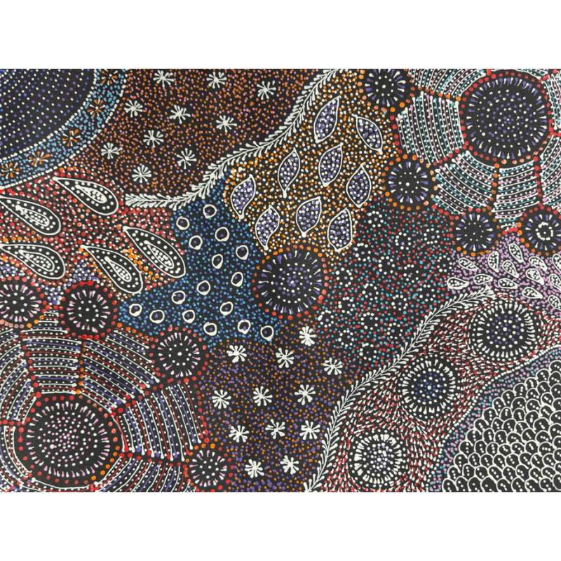Naomi Pula Price, "Bush Yam, My Mother's Country", Acrylic on Canvas, 61x45cm, NG7711