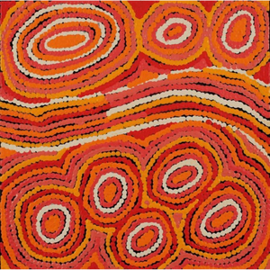 Antonia Napangardi Michaels, “Lappi Lappi Jukurrpa (Lappi Lappi Dreaming)”, Acrylic on Linen, 30x30cm, NG7793