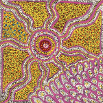 Teranie Nangala Williams, “Wanakiji Jukurrpa (Bush Tomato Dreaming)”, Acrylic on Linen, 30x30cm, NG7791