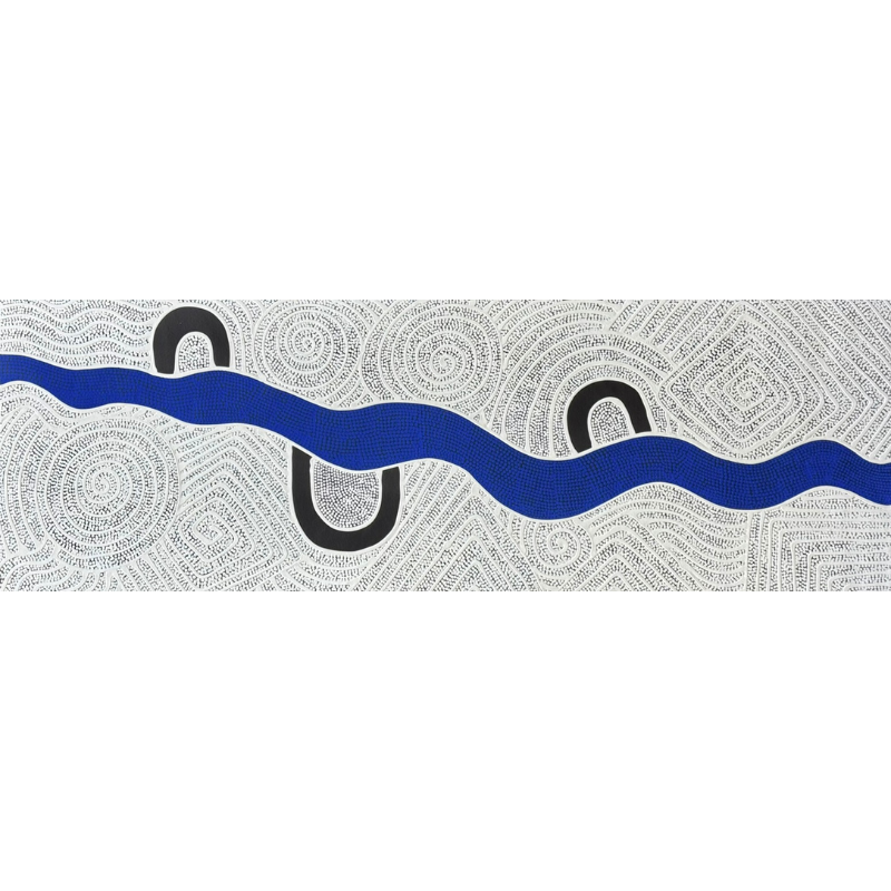 Yondee Shane Hansen, "Derribal Yerrigan", Acrylic on Canvas, 150x50cm, NG7772
