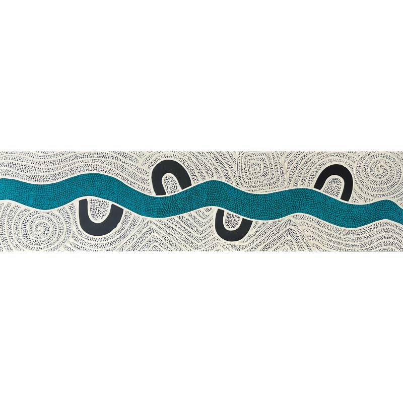 Yondee Shane Hansen, "Derribal Yerrigan", Acrylic on Canvas, 120x30cm, NG7774