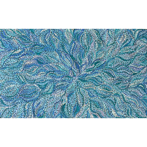 Rosemary Petyarre (Pitjara), "Bush Yam, Medicine Leaf”, Acrylic on Canvas, 152x91cm, NG7685