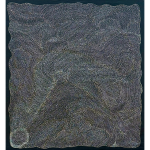 Jorna Newberry, “Ngintaka - Perentie”, Acrylic on Linen, 112x101cm, NG7086