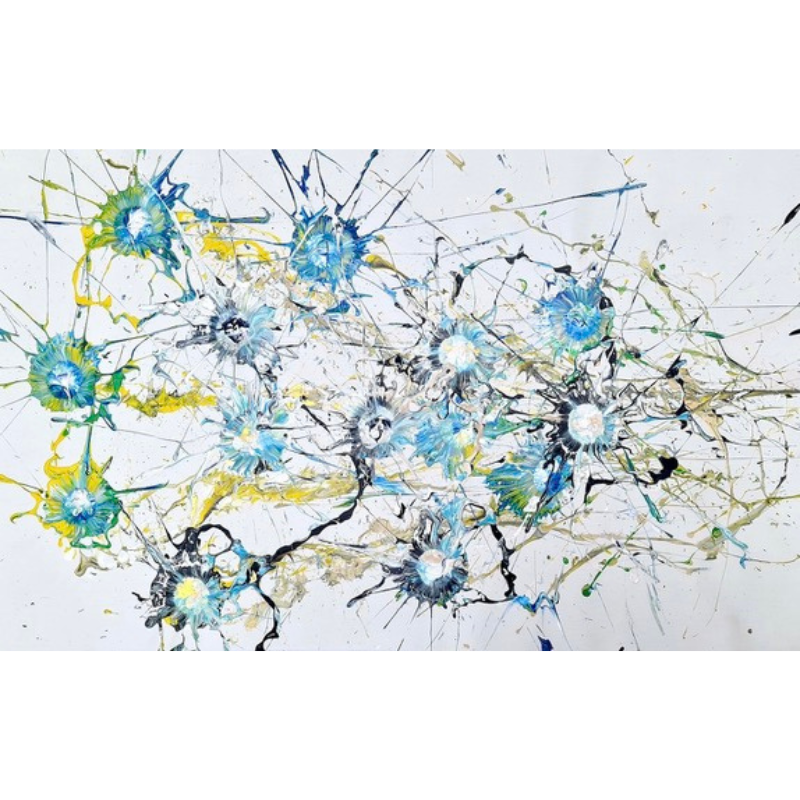 Rowdy Warren, "Wildflowers", Acrylic on Linen, 150x90cm, NG7804
