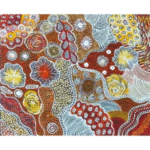 Janet Golder Kngwarreye, “My Country”, Acrylic on Canvas, 71x56cm, NG7810