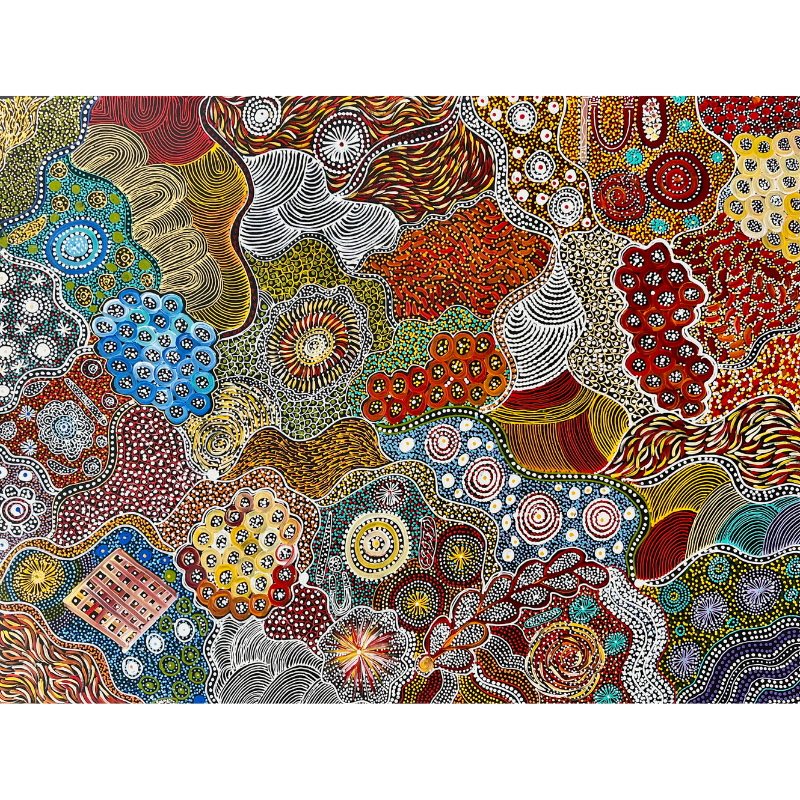 Janet Golder Kngwarreye, “My Country”, Acrylic on Canvas, 122x91cm, NG7669