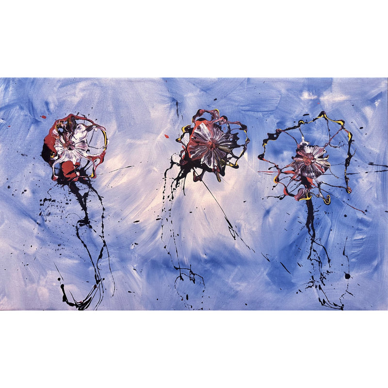 Rowdy Warren, "Wildflowers", Acrylic on Linen, 150x90cm, NG7837