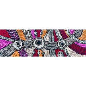 Clarise Tunkin, "Minma Marlilu Tjukurrpa", Acrylic on Canvas, 110x36cm, NG7828