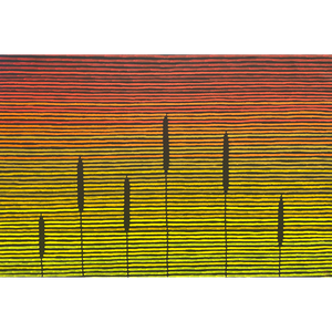 Kurun Warun, "Pakap Yallandar (Fire Stick Sunset)", Acrylic on Linen, 180x120cm, NG7855