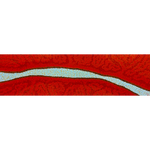 Kurun Warun, "Eels Biting Stones", Acrylic on Linen, 180x50cm, NG7857