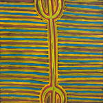 Valda Napangardi Granites, “Ngalyipi Jukurrpa (Snakevine Dreaming) - Mina Mina”, Acrylic on Linen, 30x30cm, NG7866