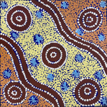 Anthony Jangala Hargraves, “Ngalyipi Jukurrpa (Snake Vine Dreaming) - Purturlu”, Acrylic on Linen, 30x30cm, NG7873