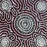 Ingrid Napangardi Williams, “Ngalyipi Jukurrpa (Snake Vine Dreaming) - Purturlu”, Acrylic on Linen, 30x30cm, NG7883