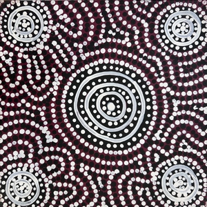 Ingrid Napangardi Williams, “Ngalyipi Jukurrpa (Snake Vine Dreaming) - Purturlu”, Acrylic on Linen, 30x30cm, NG7883