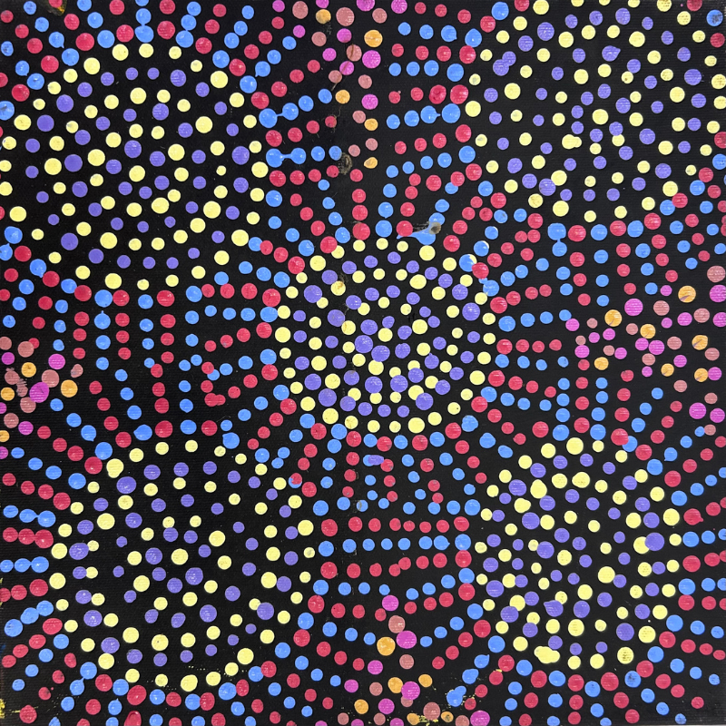 Tina Napangardi Martin, “Jintiparnta Jukurrpa (Desert Truffle Dreaming) - Mina Mina”, Acrylic on Linen, 30x30cm, NG7882