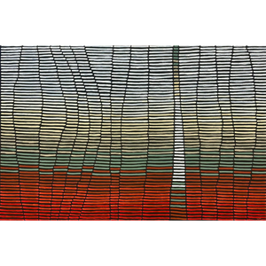 Kurun Warun, "Matang (Ochre Body Paint) Land and Connection with my Creator", Acrylic on Linen, 180x120cm, NG7854
