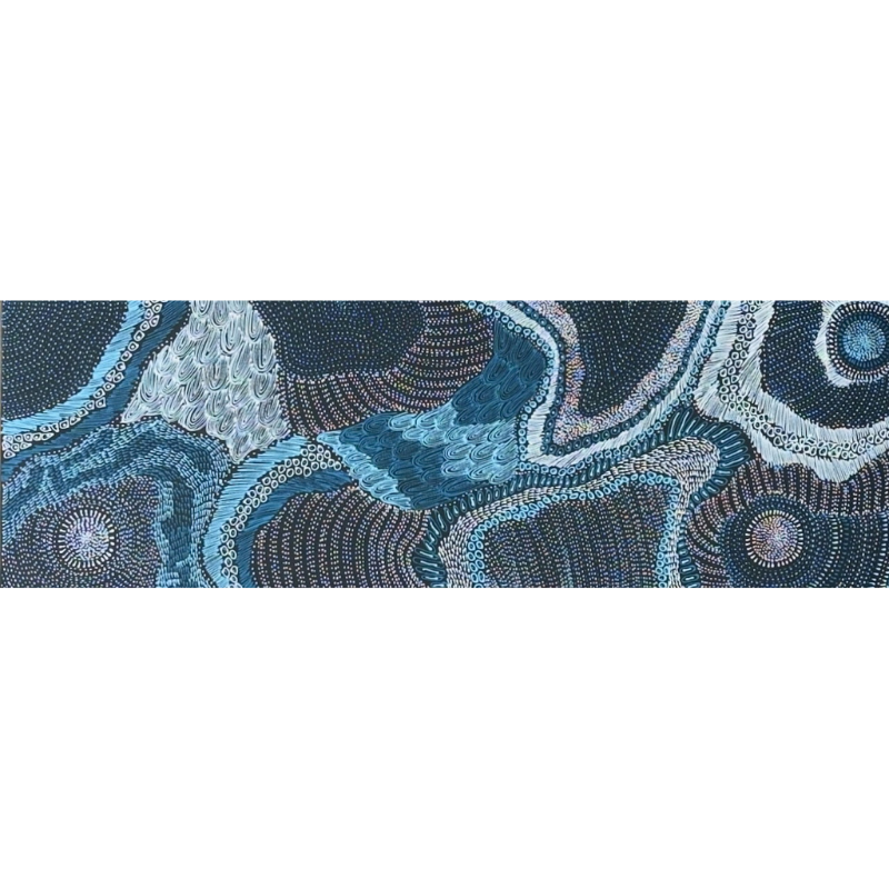 Freda Price Pitjara (Petyarre), “My Country”, Acrylic on Canvas, 112x35cm, NG7890