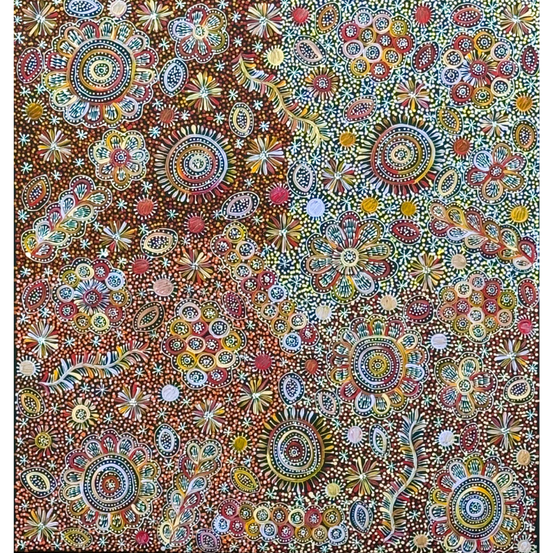 Belinda Golder Kngwarreye, “My Country”, Acrylic on Canvas, 93x86cm, NG7886