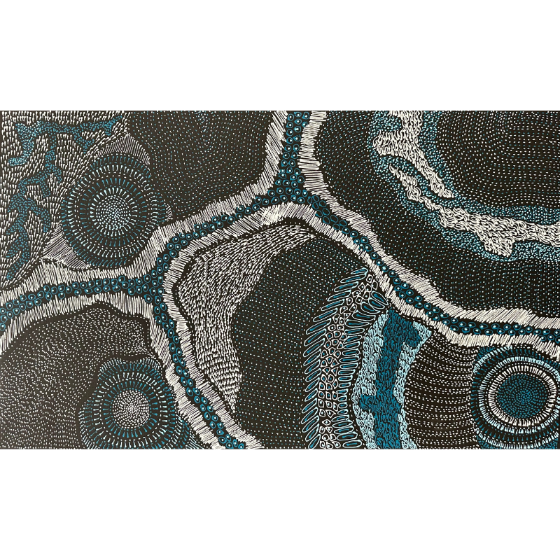 Freda Price Pitjara (Petyarre), “My Country”, Acrylic on Canvas, 78x48cm, NG7889