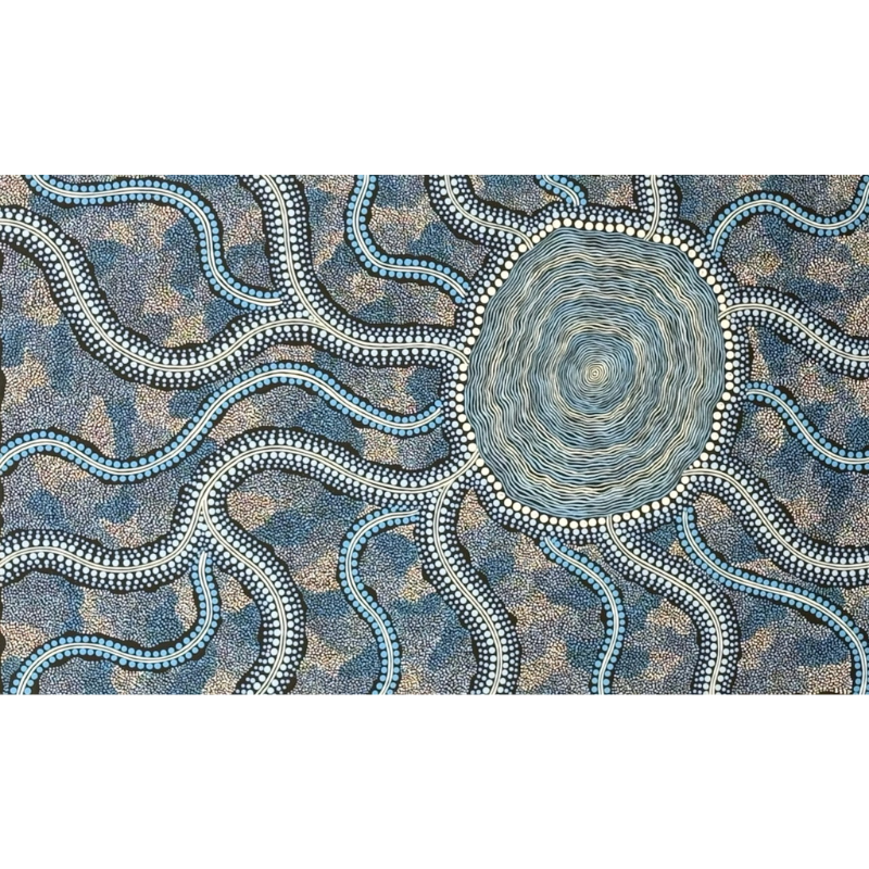 Davinder Hart, "Power of Mother Earth", Acrylic on Canvas, 150x90cm, NG7906