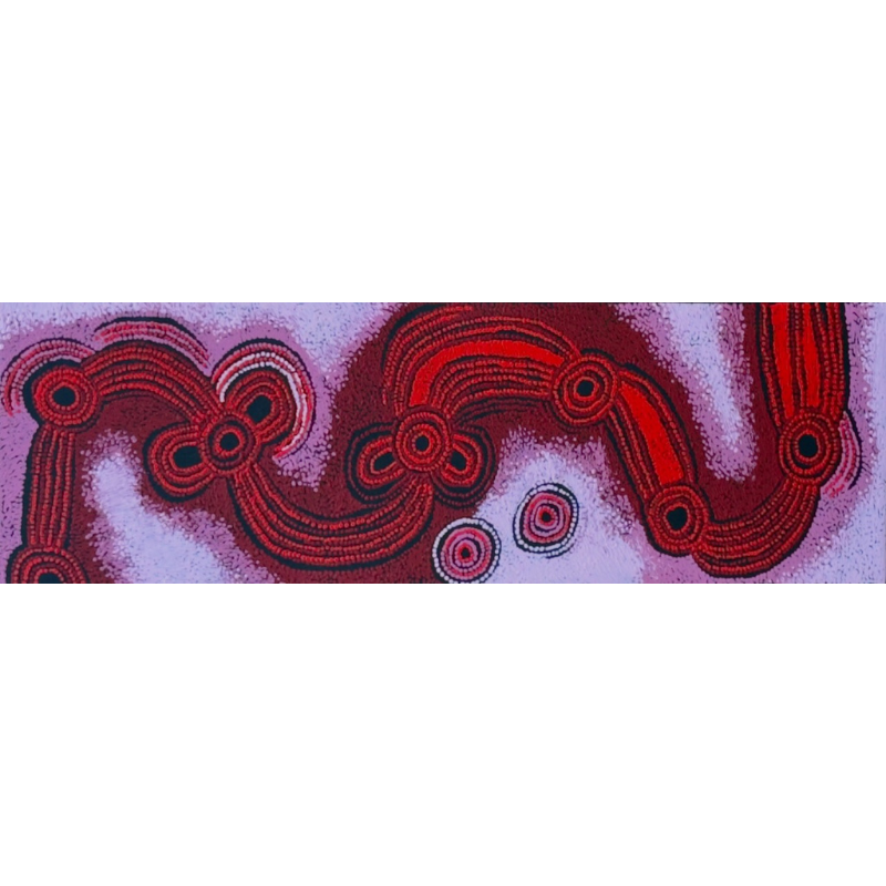 Teresa Baker, "Minma Marlilu Tjukurrpa", Acrylic on Canvas, 112x35cm, NG7922