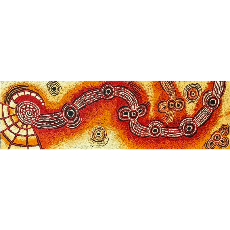 Teresa Baker, "Minma Marlilu Tjukurrpa", Acrylic on Canvas, 152x46cm, NG7921
