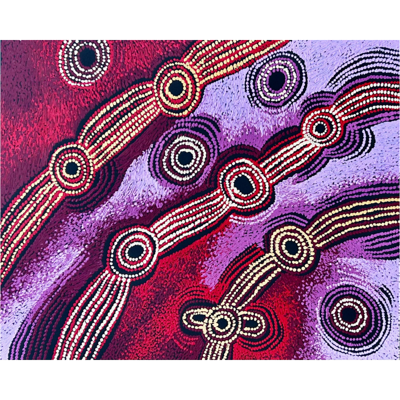 Teresa Baker, "Minma Marlilu Tjukurrpa", Acrylic on Linen, 71x56cm, NG7923