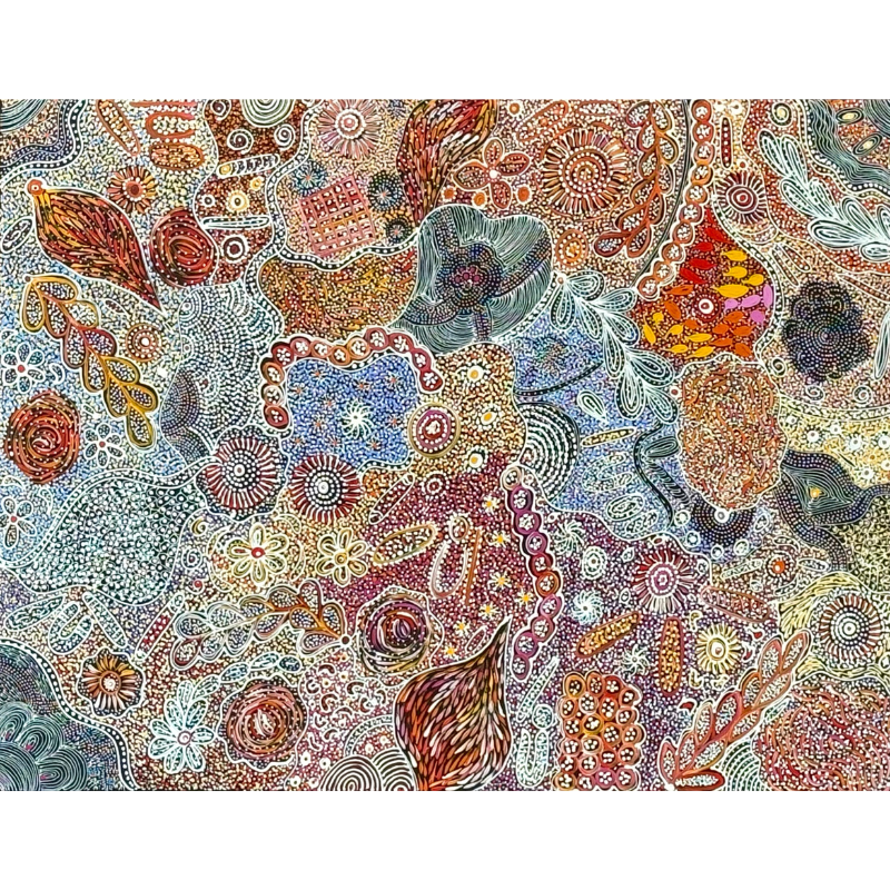 Janet Golder Kngwarreye, “My Country”, Acrylic on Canvas, 122x91cm, NG7916