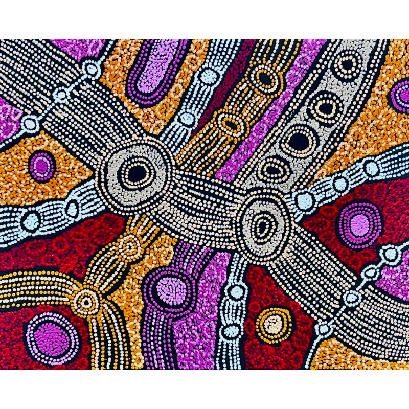 Clarise Tunkin, "Minma Marlilu Tjukurrpa", Acrylic on Canvas, 71x56cm , NG7913