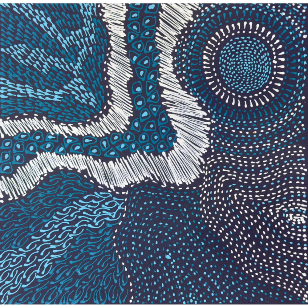 Freda Price Pitjara (Petyarre), “My Country”, Acrylic on Canvas, 30x30cm, NG7927