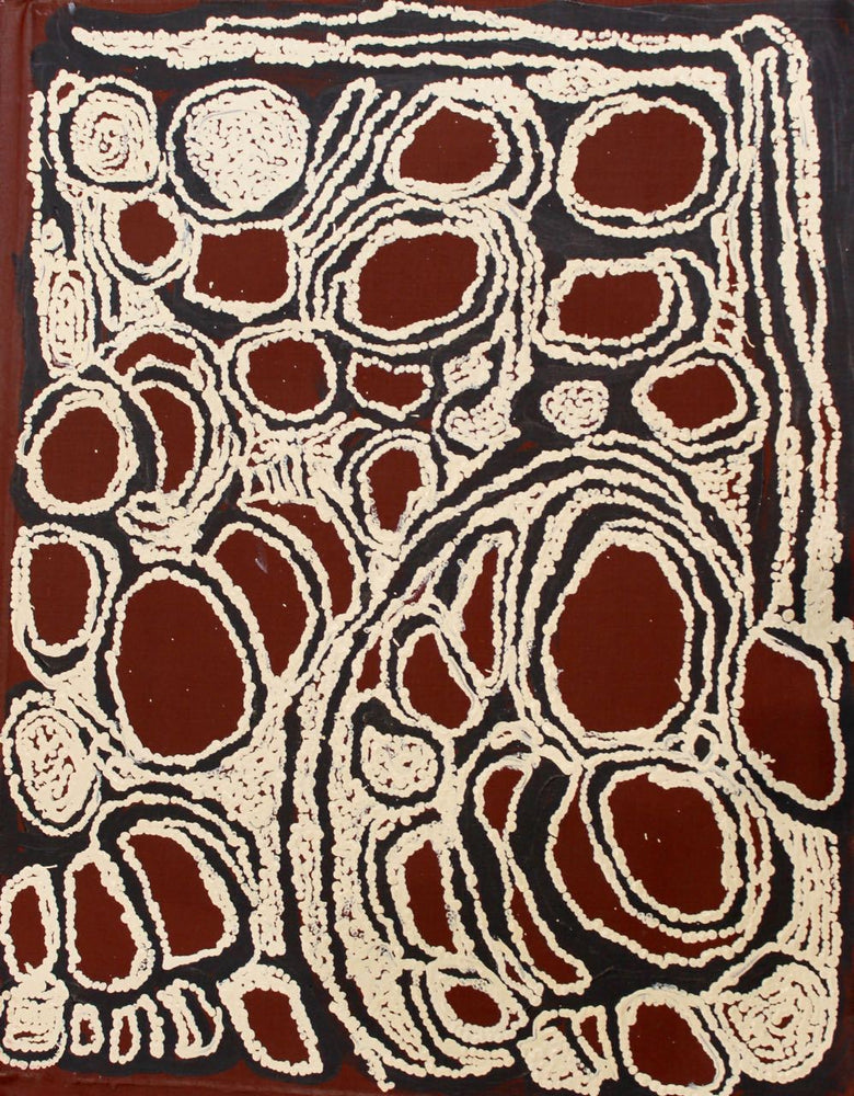 Nyurapayia Nampitjinpa (aka Mrs Bennett), "Untitled", Acrylic on Linen, 71x56cm, NG3000
