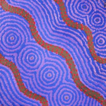 Kenisha Nangala Brown, “Lappi Lappi Jukurrpa (Lappi Lappi Dreaming)”, Acrylic on Linen, 30x30cm, NG6320