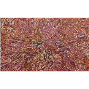 Rosemary Petyarre (Pitjara), "Bush Yam, Medicine Leaf”, Acrylic on Canvas, 152x91cm, NG6526