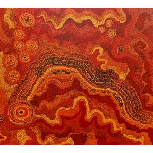 Tjungkara Ken, "Kungkarangkalpa Tjukurpa - Seven Sisters Dreaming", Acrylic on Linen, 151x137cm, NG6482