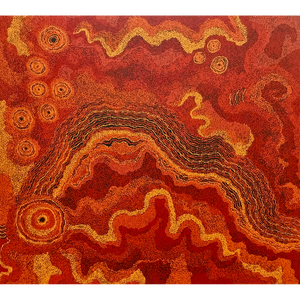 Tjunkara Ken, "Kungkarangkalpa Tjukurpa - Seven Sisters Dreaming", Acrylic on Linen, 151x137cm, NG6482