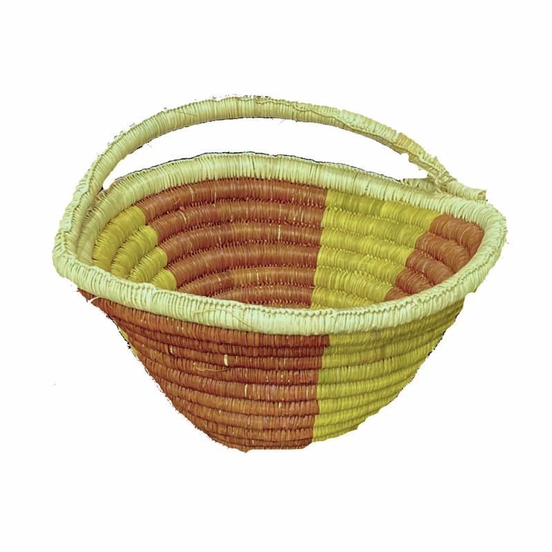 Woven Coiled Basket, Josephine Wurrkidj, 31x31x30cm, NG1883-19