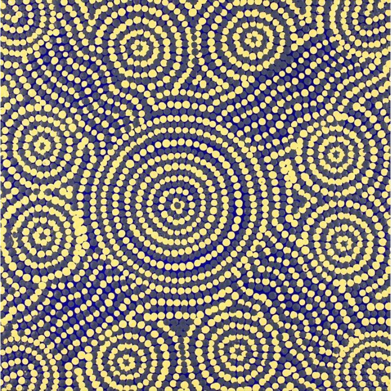 
                
                    Load image into Gallery viewer, Lizzie Nungarrayi Spencer, &amp;quot;Ngapa Jukurrpa (Water Dreaming) - Pirlinyarnu”, Acrylic on Linen, 30x30cm, NG6888
                
            