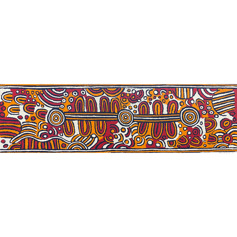 Narpula Scobie Napurrula, "Untitled", Acrylic on Linen, 152x46cm, NG6928