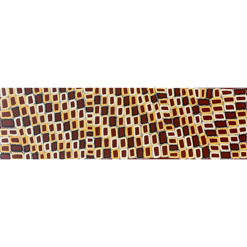 
                
                    Cargar imagen en el visor de la galería, Walala Tjapaltjarri, &amp;quot;Tingari&amp;quot;, Acrylic on Linen, 152x46cm, NG6930
                
            