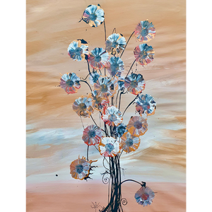 Rowdy Warren, "Wildflowers", Acrylic on Linen, 100x76cm, NG7051