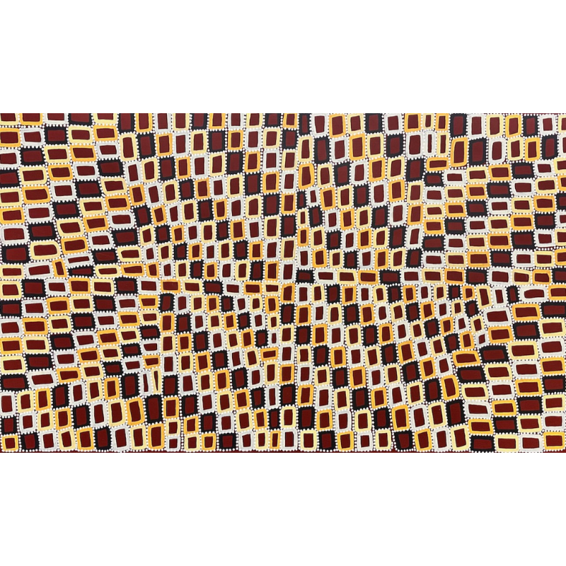 
                
                    Cargar imagen en el visor de la galería, Walala Tjapaltjarri, &amp;quot;Tingari&amp;quot;, Acrylic on Linen, 152x91cm, NG7041
                
            