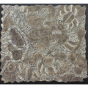 Jorna Newberry, “Ngintaka - Perentie”, Acrylic on Linen, 112x101cm, NG6862