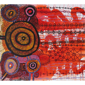 Yaritji Young, "Tjala - Honey Ant Dreaming", Acrylic on Linen, 151x137cm, NG7195