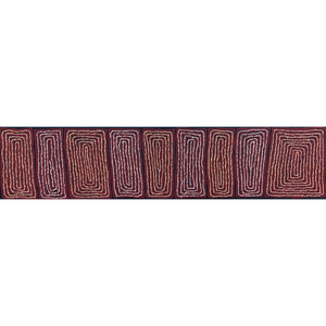 
                
                    Load image into Gallery viewer, Thomas Tjapaltjarri, &amp;quot;Tingari&amp;quot;, Acrylic on Linen, 137x31cm, NG7274
                
            