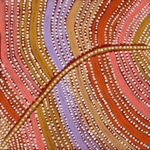 Kylie Napangardi Williams, “Yarla Jukurrpa (Bush Potato Dreaming) - Cockatoo Creek”, Acrylic on Linen, 30x30cm, NG7343