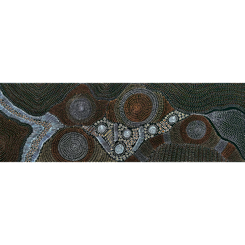 Freda Price Pitjara (Petyarre), “My Country”, Acrylic on Canvas, 112x35cm, NG7258