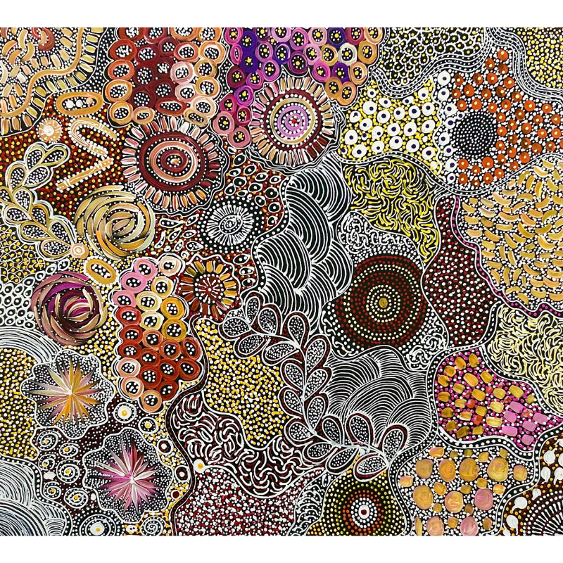 Janet Golder Kngwarreye, “My Country”, Acrylic on Canvas, 94x85cm, NG7312