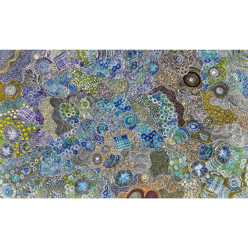 Janet Golder Kngwarreye, “My Country”, Acrylic on Canvas, 196x121cm, NG7293