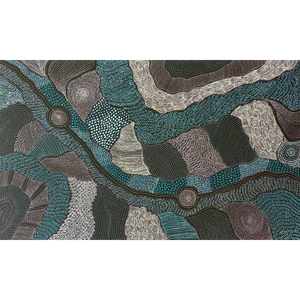 
                
                    Load image into Gallery viewer, Freda Price Pitjara (Petyarre), “My Country”, Acrylic on Canvas, 152x91cm, NG7302
                
            