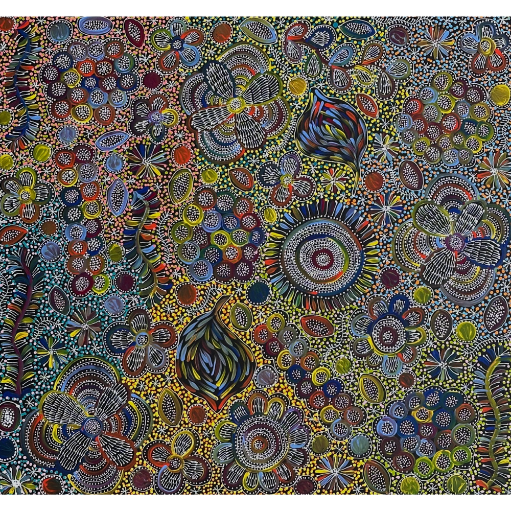 
                
                    Load image into Gallery viewer, Belinda Golder Kngwarreye, “My Country”, Acrylic on Canvas, 95x88cm, NG7311
                
            